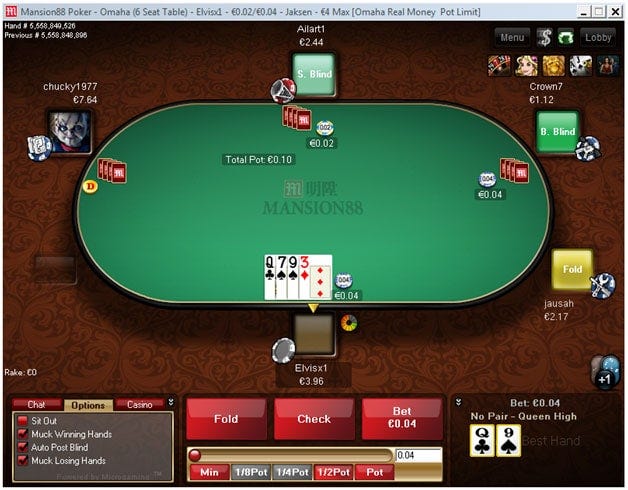 Omaha Poker M88