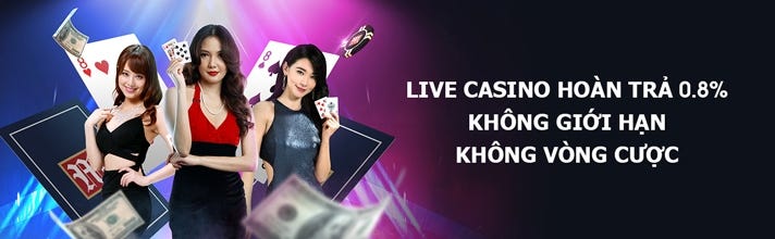 Chơi Casino trực tuyến, nhận hoàn trả hàng ngày 0,8%